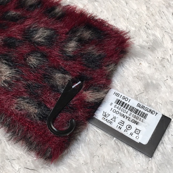 Leopard head wrap wine NEW - Picture 5 of 8